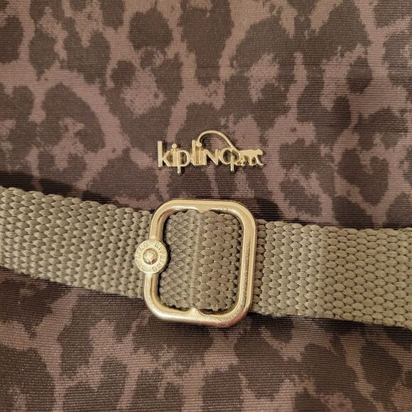 Kipling Crossbody Bag in Black/Gray Leopard Print - Picture 8 of 10